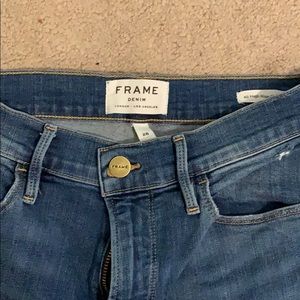 FRAME Denim- Ali high rise cigarette Jean